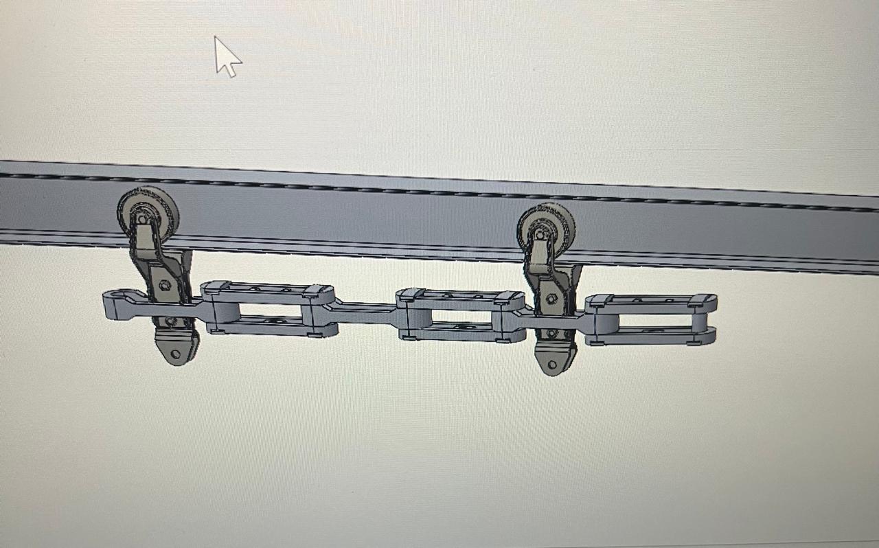 Diseño 3D cadena conveyor PPG